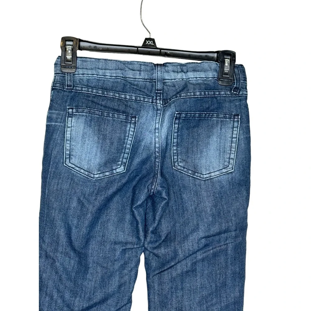Gloria Kids Jeans Gee Jay Girls Skinny Adjustable‎ Waist Floral Low-Rise 10-11